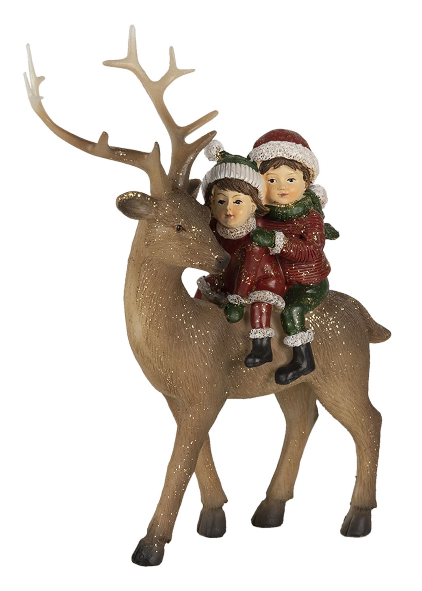 Clayre & Eef Decoratie kinderen met rendier 17*7*20 cm 6PR4673