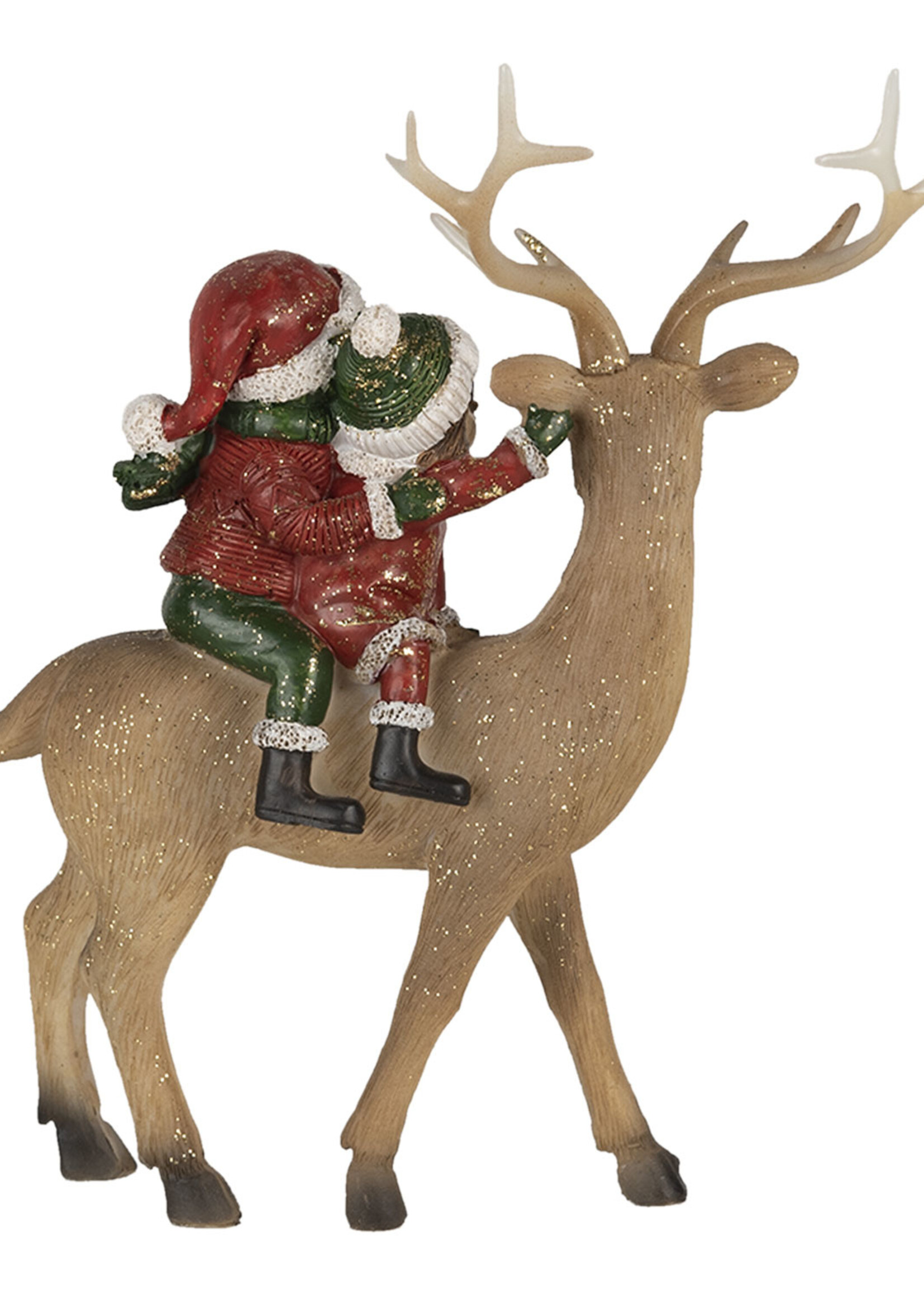 Clayre & Eef Decoratie kinderen met rendier 17*7*20 cm 6PR4673