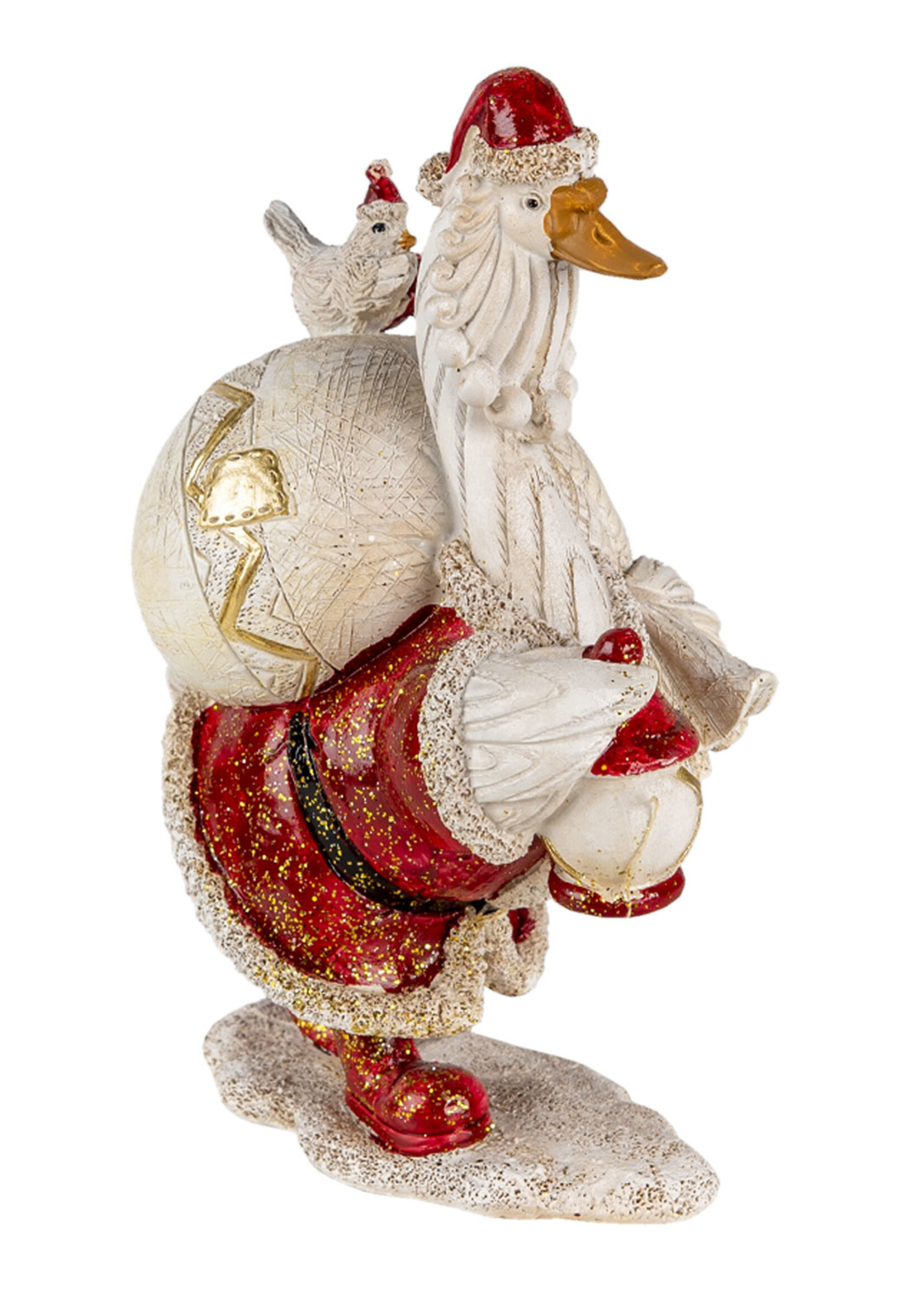 Clayre & Eef Decoratie eend 11*7*17 cm 6PR4685