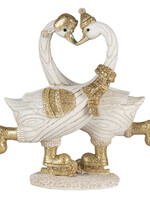 Clayre & Eef Décoration cygnes 18*8*17 cm 6PR4686