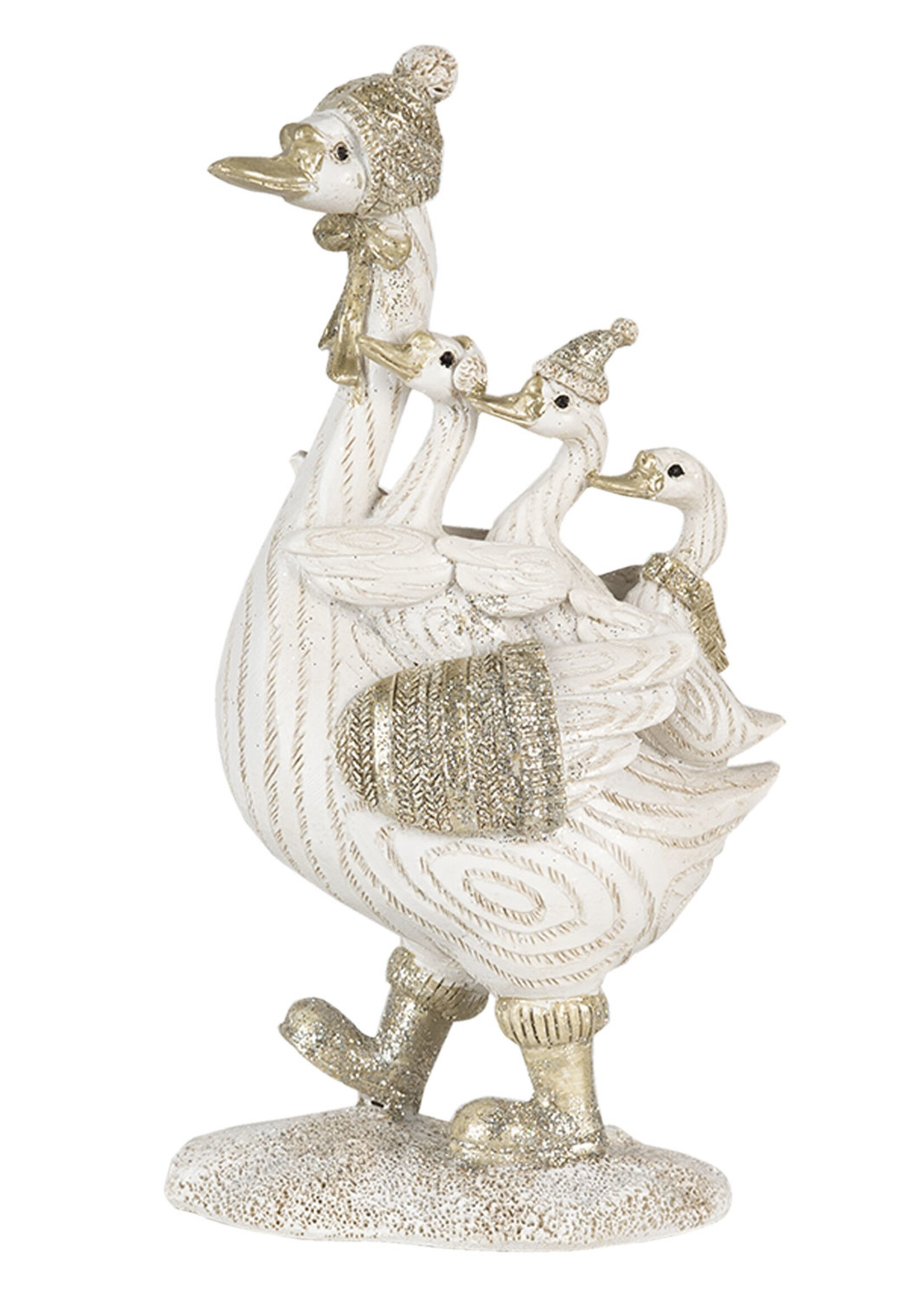 Clayre & Eef Décoration oies 10*5*18 cm 6PR4689