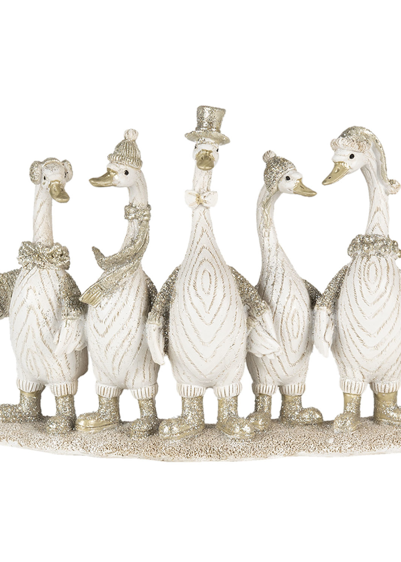 Clayre & Eef Decoratie ganzen 27*7*18 cm 6PR4690