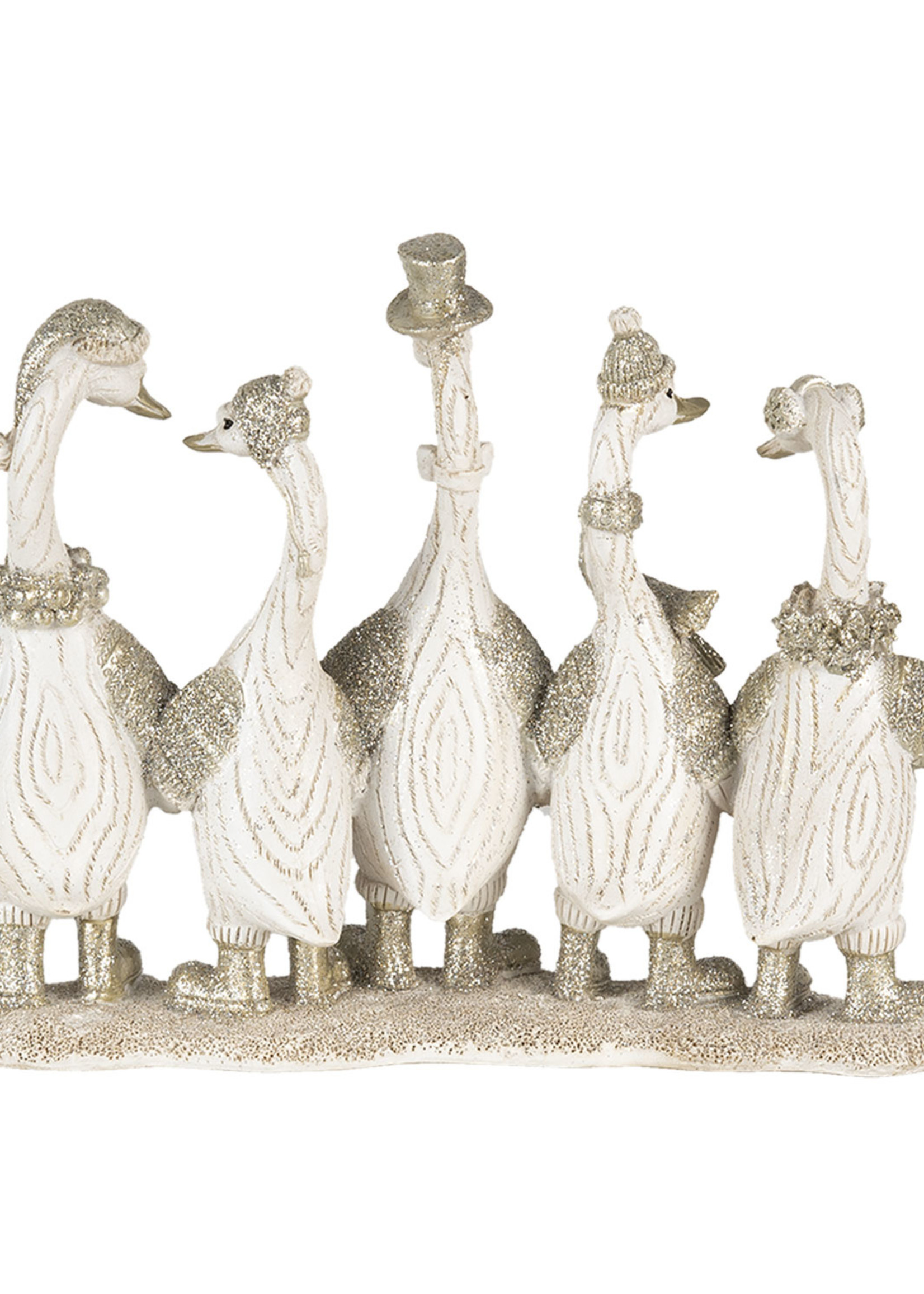 Clayre & Eef Decoratie ganzen 27*7*18 cm 6PR4690