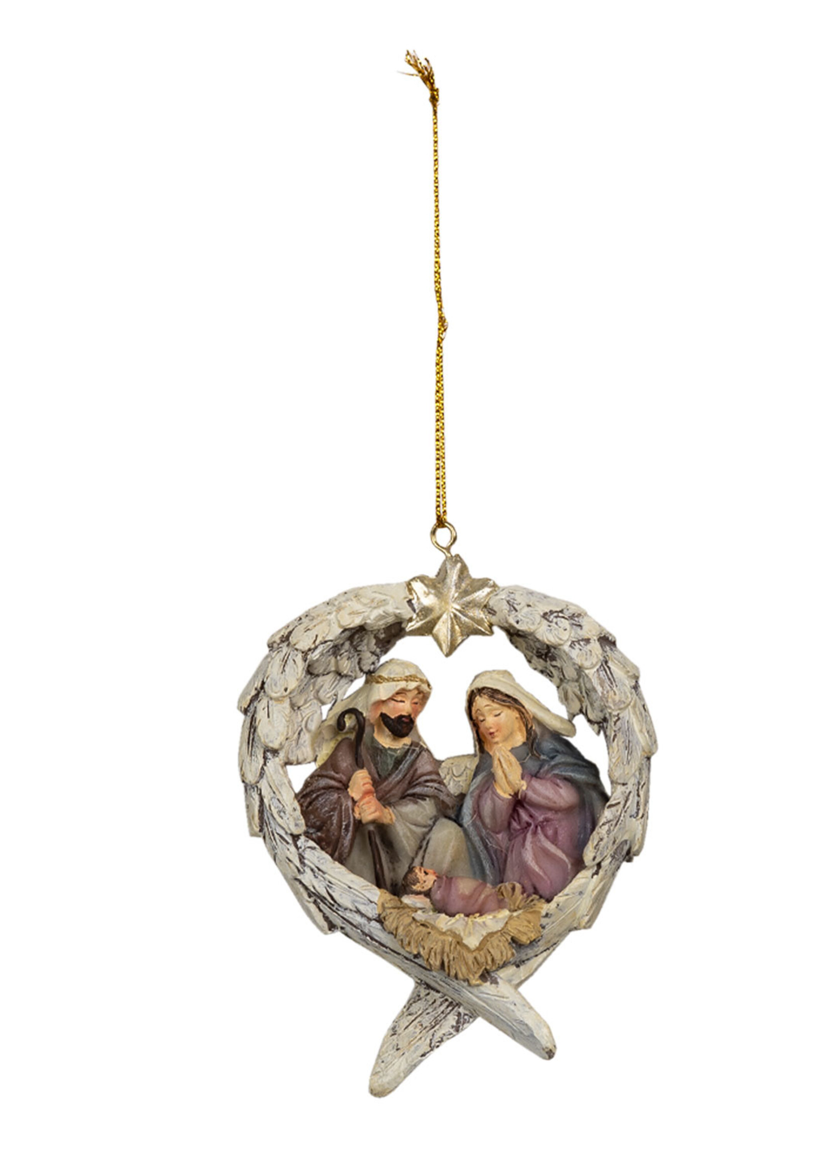 Clayre & Eef Santons de Noël pendentif 8*3*10 cm 6PR4702