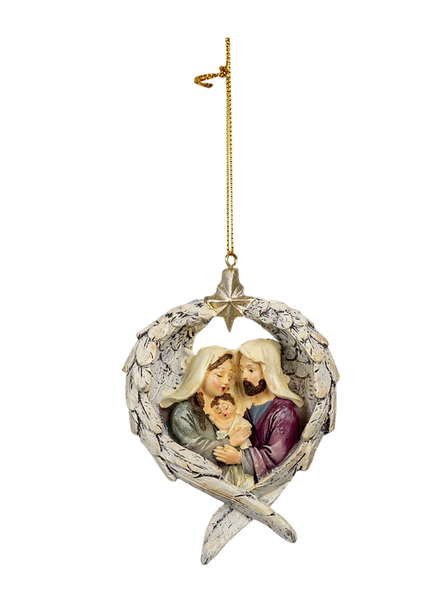 Clayre & Eef Hanger kerstgroep 8*3*11 cm 6PR4703