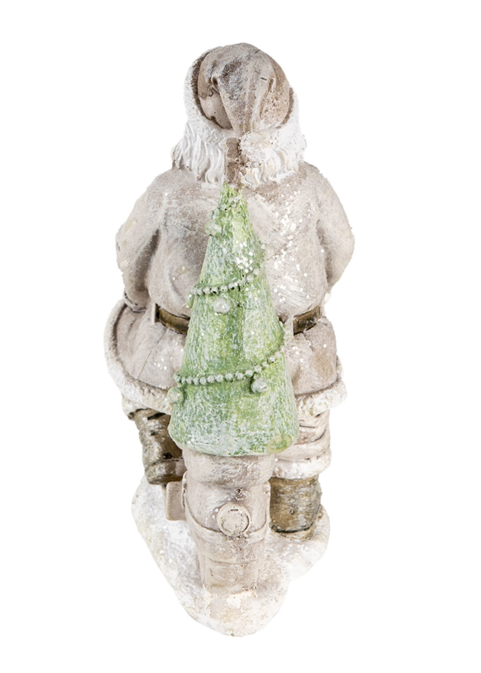 Clayre & Eef Kerstman op scooter 12*6*14 cm 6PR4725