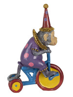 Clayre & Eef Decoratie aap op driewieler 9*4*14 cm 6PR4731
