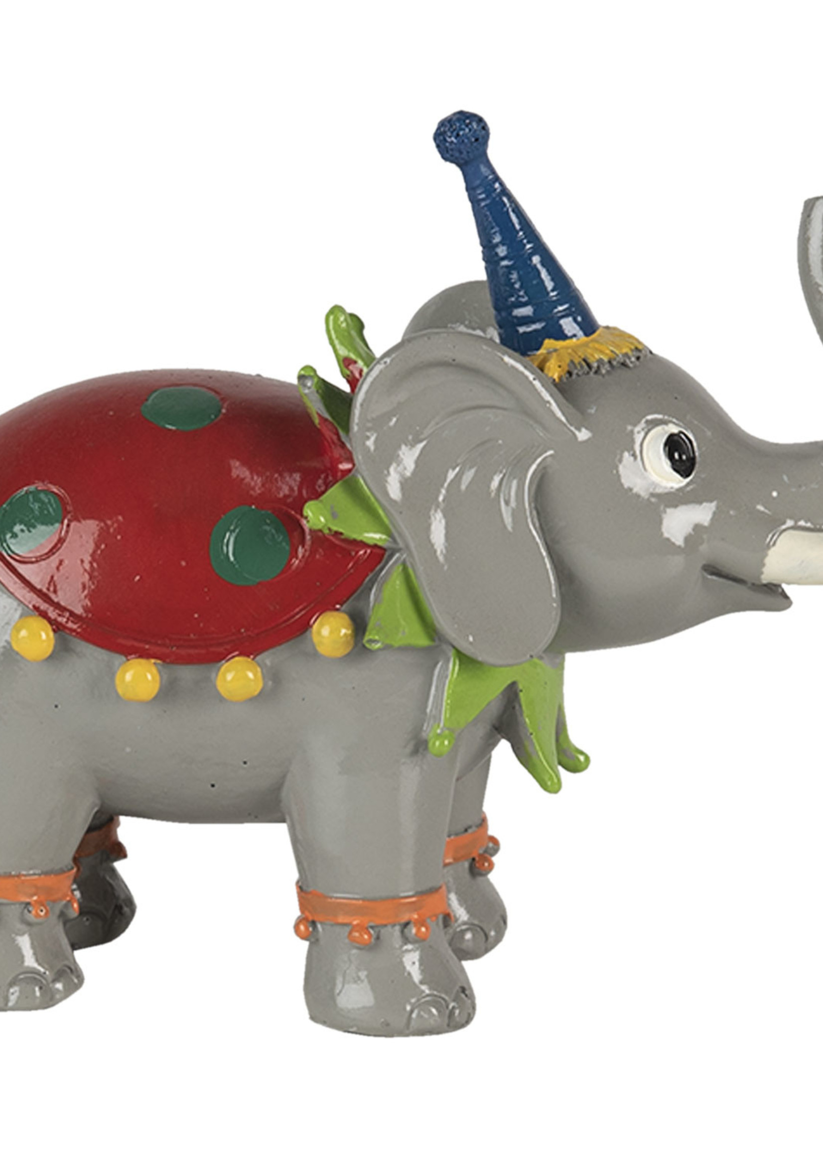 Clayre & Eef Decoratie olifant 13*6*11 cm 6PR4732