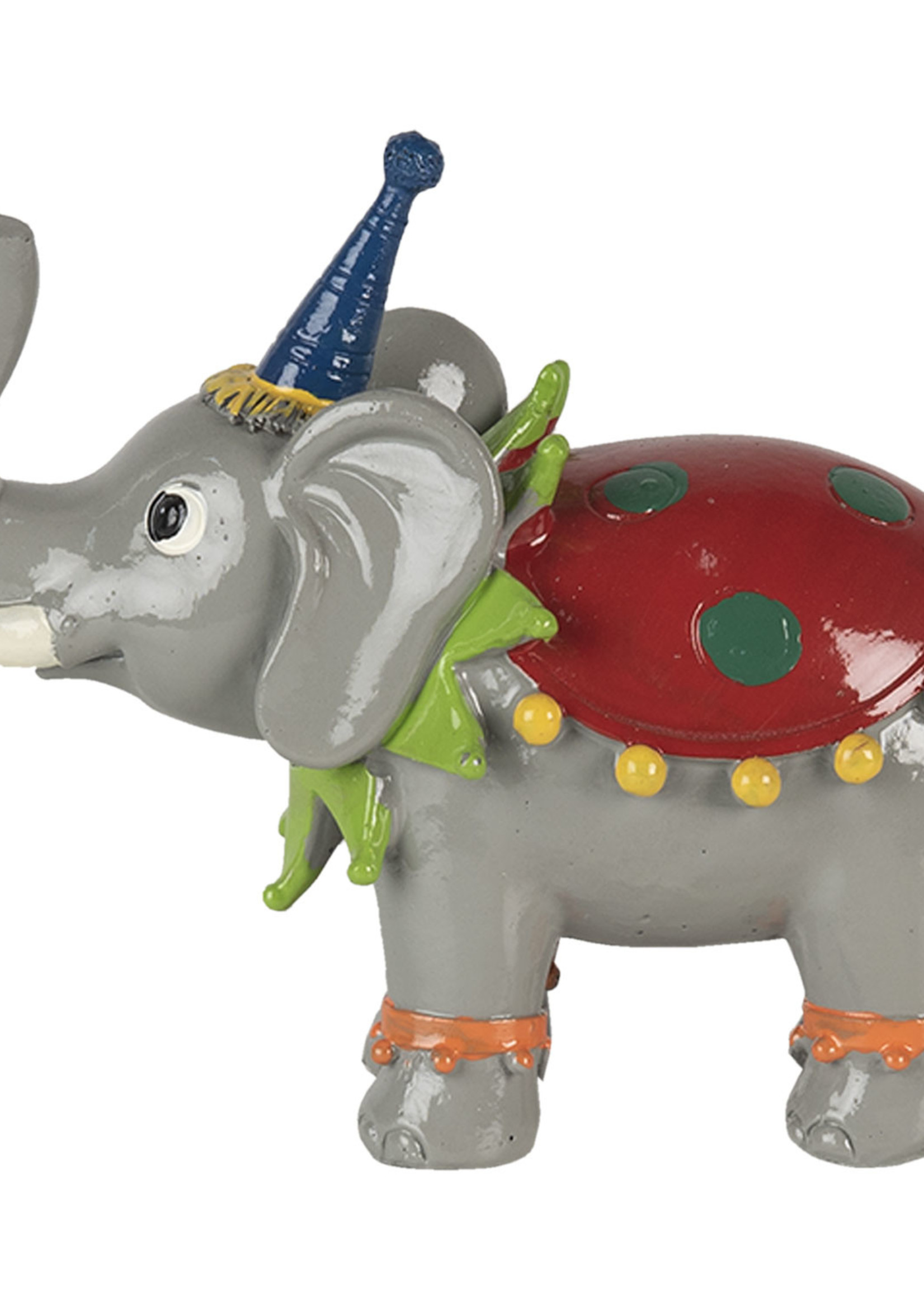Clayre & Eef Décoration éléphant 13*6*11 cm 6PR4732