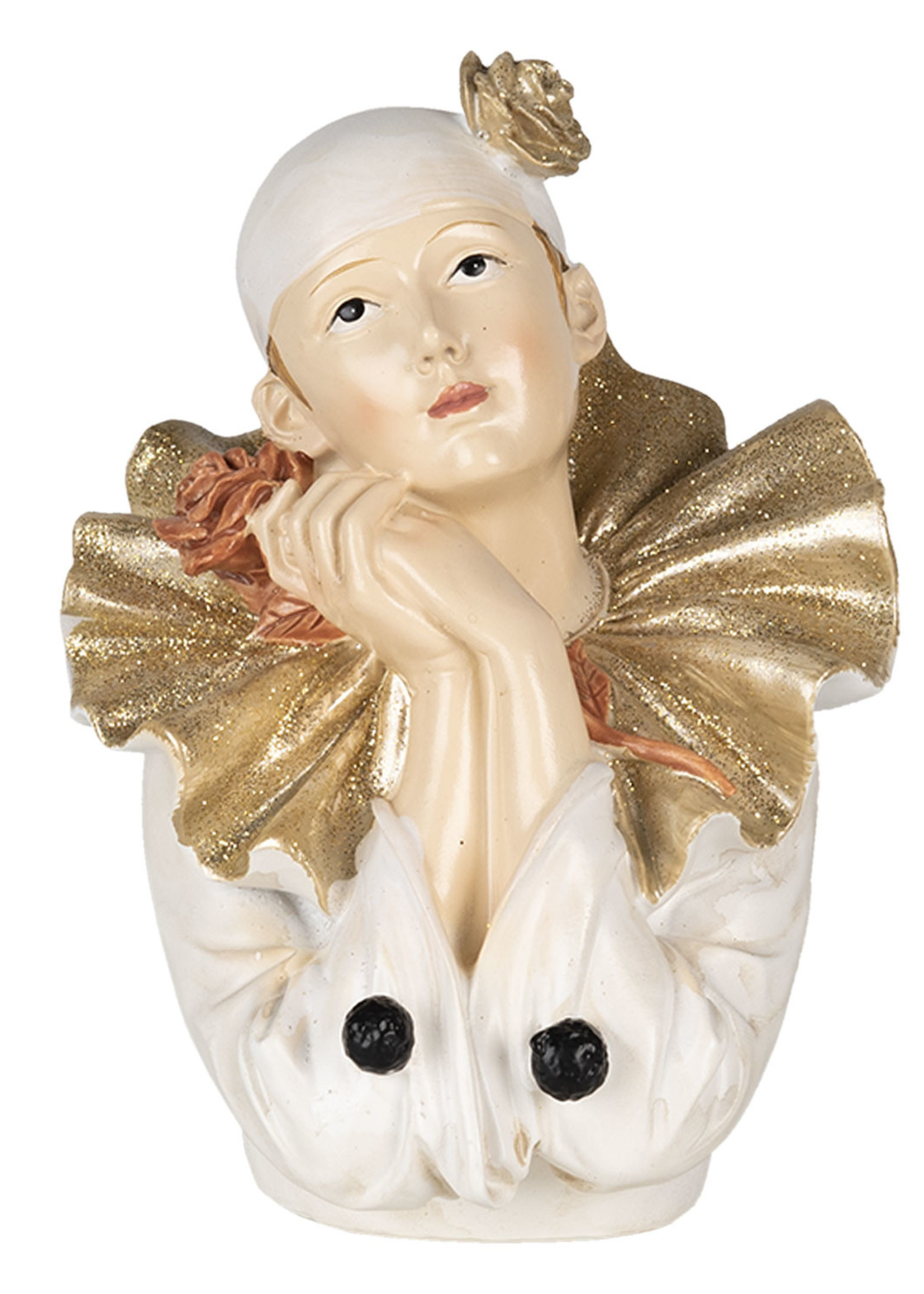 Clayre & Eef Decoratie clown 11*11*15 cm 6PR4733