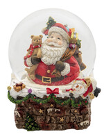 Clayre & Eef Sneeuwbol met muziek Ø 16*20 cm 6PR4739