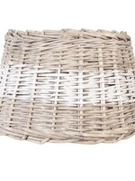 Clayre & Eef Lampenkap band wit Ø 38*22 cm 6RO0067BW