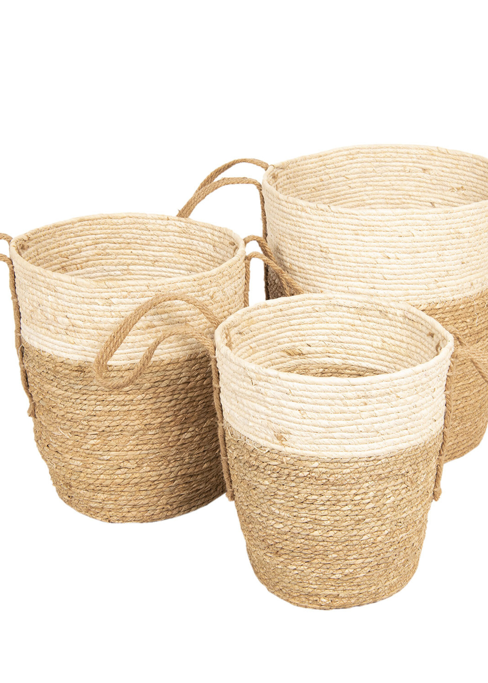 Clayre & Eef Mand (3) Ø 40*46 / Ø 35*41 / Ø 30*36 cm 6RO0443