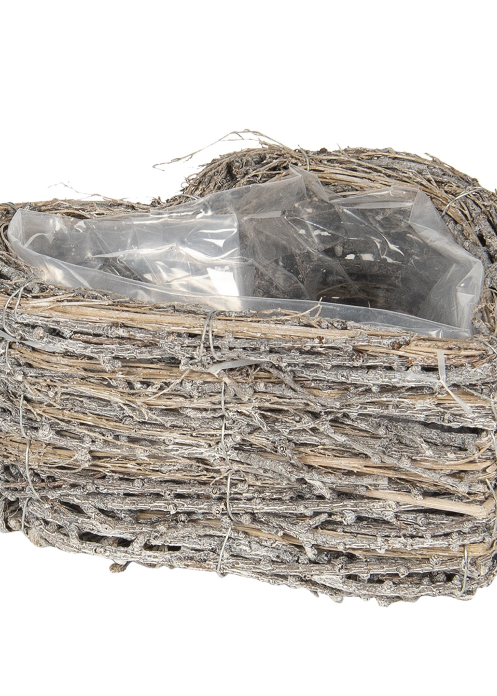 Clayre & Eef Pots de fleur (2) Ø 22*9 / Ø 30*11 cm 6RO0476