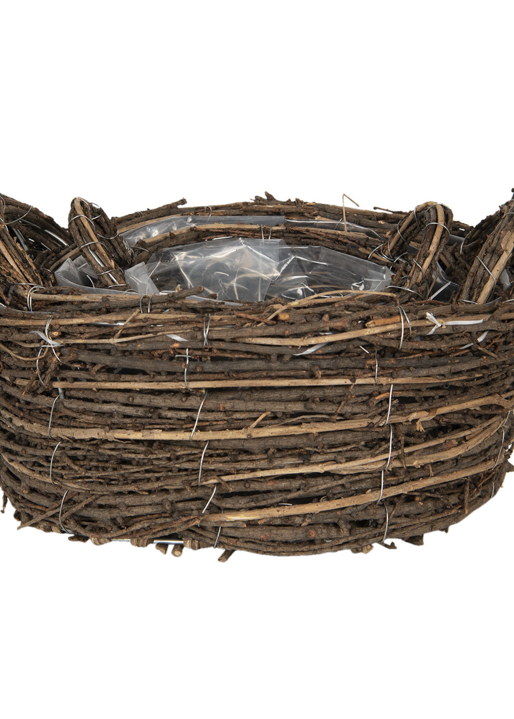 Clayre & Eef Pots de fleur (3) Ø 19*9 /  Ø 26*11 /  Ø 32*13 cm 6RO0477