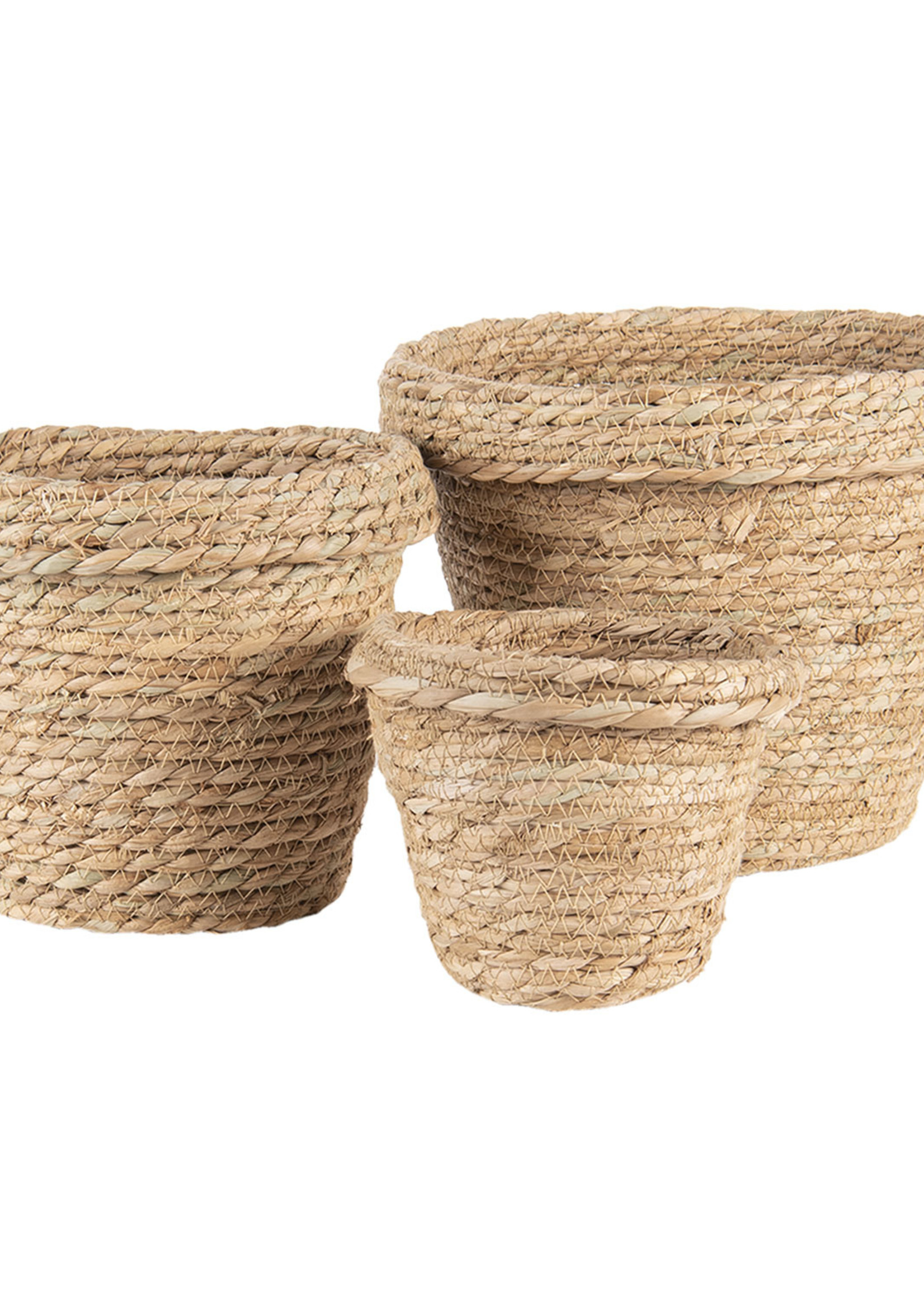 Clayre & Eef Mand (3) Ø 17*3 / Ø 14*3 / Ø 10*2 cm 6RO0506