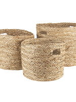 Clayre & Eef Panier (3) Ø 32*27/ Ø 26*22 / Ø 23*20 cm 6RO0513