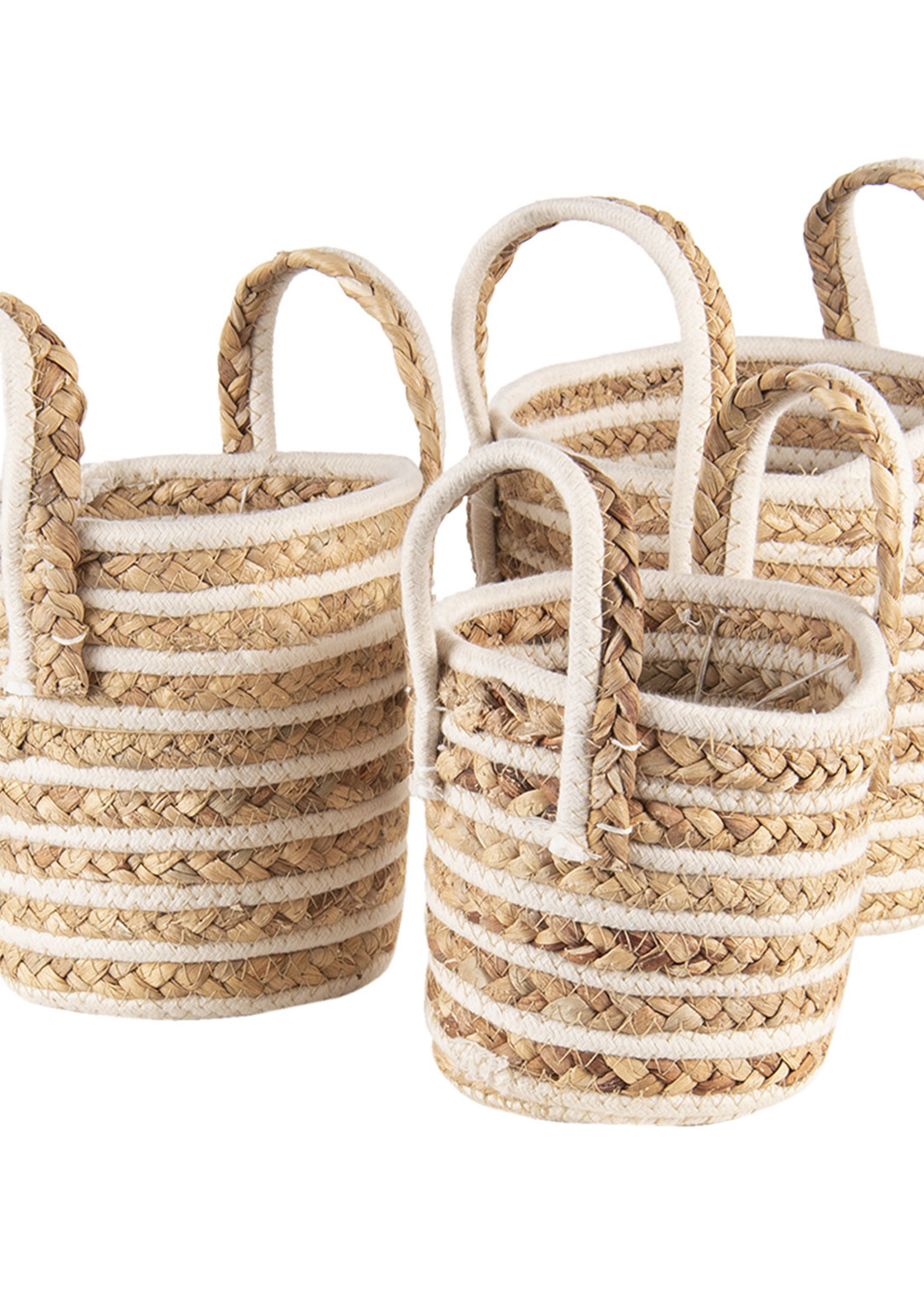 Clayre & Eef Mand (3) Ø 21*20 / Ø 19*19 / Ø 16*15 cm 6RO0514