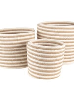 Clayre & Eef Mand (3) Ø 26*24 / Ø 23*21 / Ø 19*18 cm 6RO0517