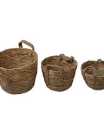 Clayre & Eef Panier (3) Ø 26*20 / Ø 22*15  / Ø 18*12 cm 6RO0521