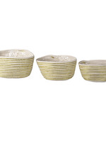 Clayre & Eef Panier (3) 28*14*14 / 26*12*12 / 24*10*12 cm 6RO0527