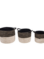 Clayre & Eef Mand (3) Ø 52*31 / Ø 46*27 / Ø 37*23  cm 6RO0528