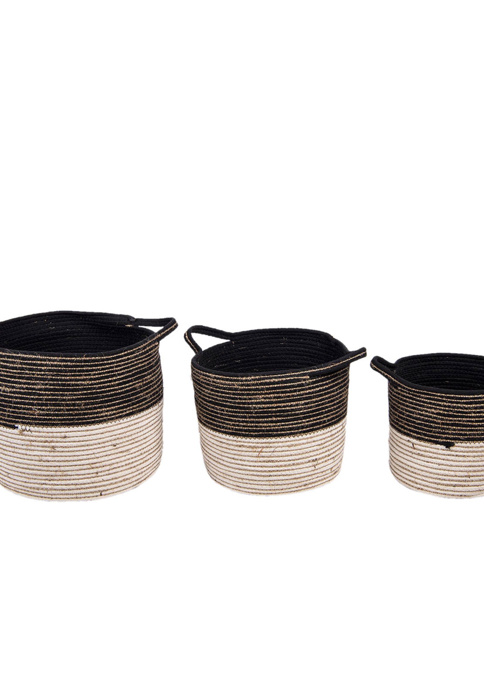 Clayre & Eef Mand (3) Ø 52*31 / Ø 46*27 / Ø 37*23  cm 6RO0528