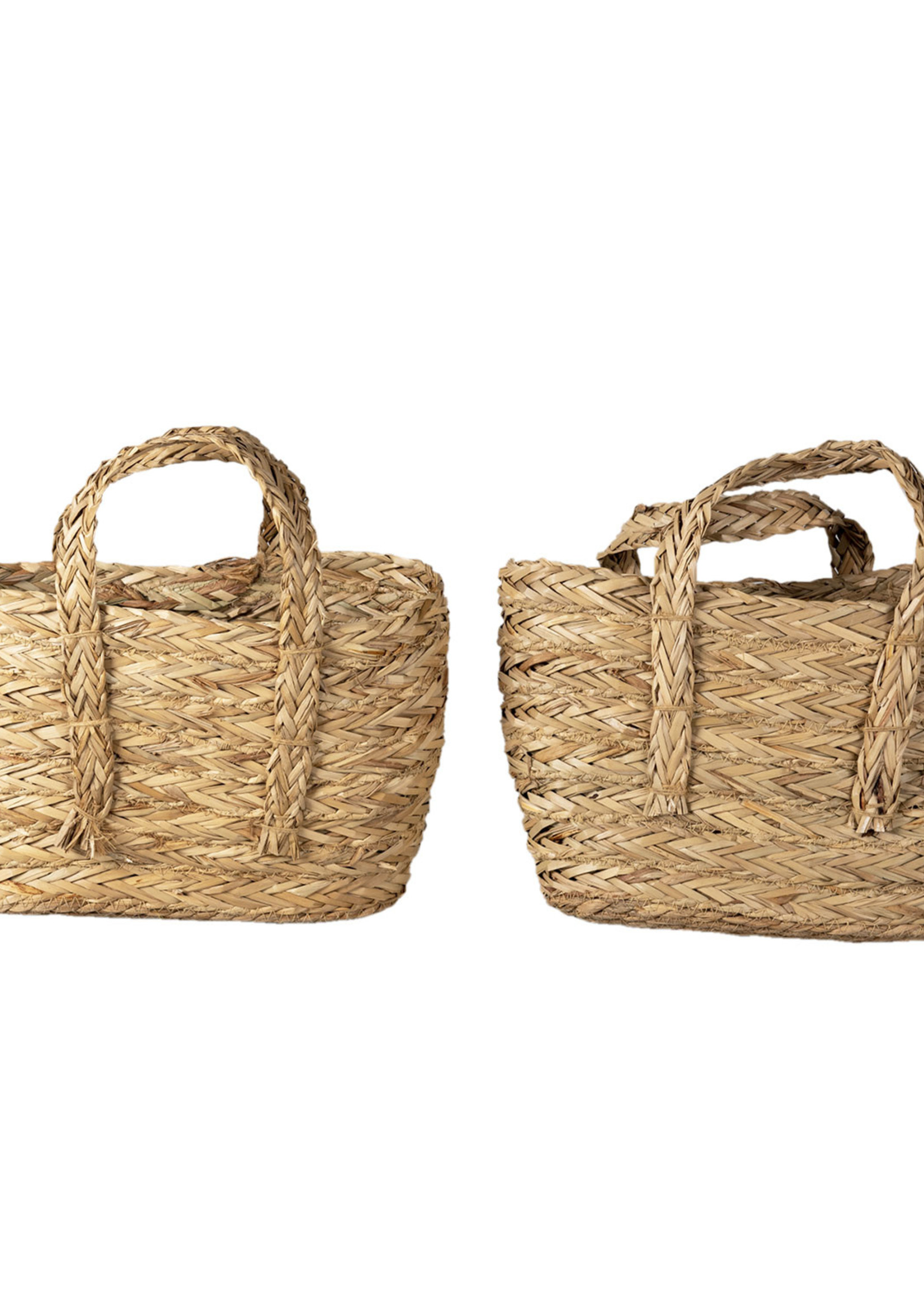 Clayre & Eef Panier (2) 36*11*34 cm /  33*8*31 cm 6RO0534