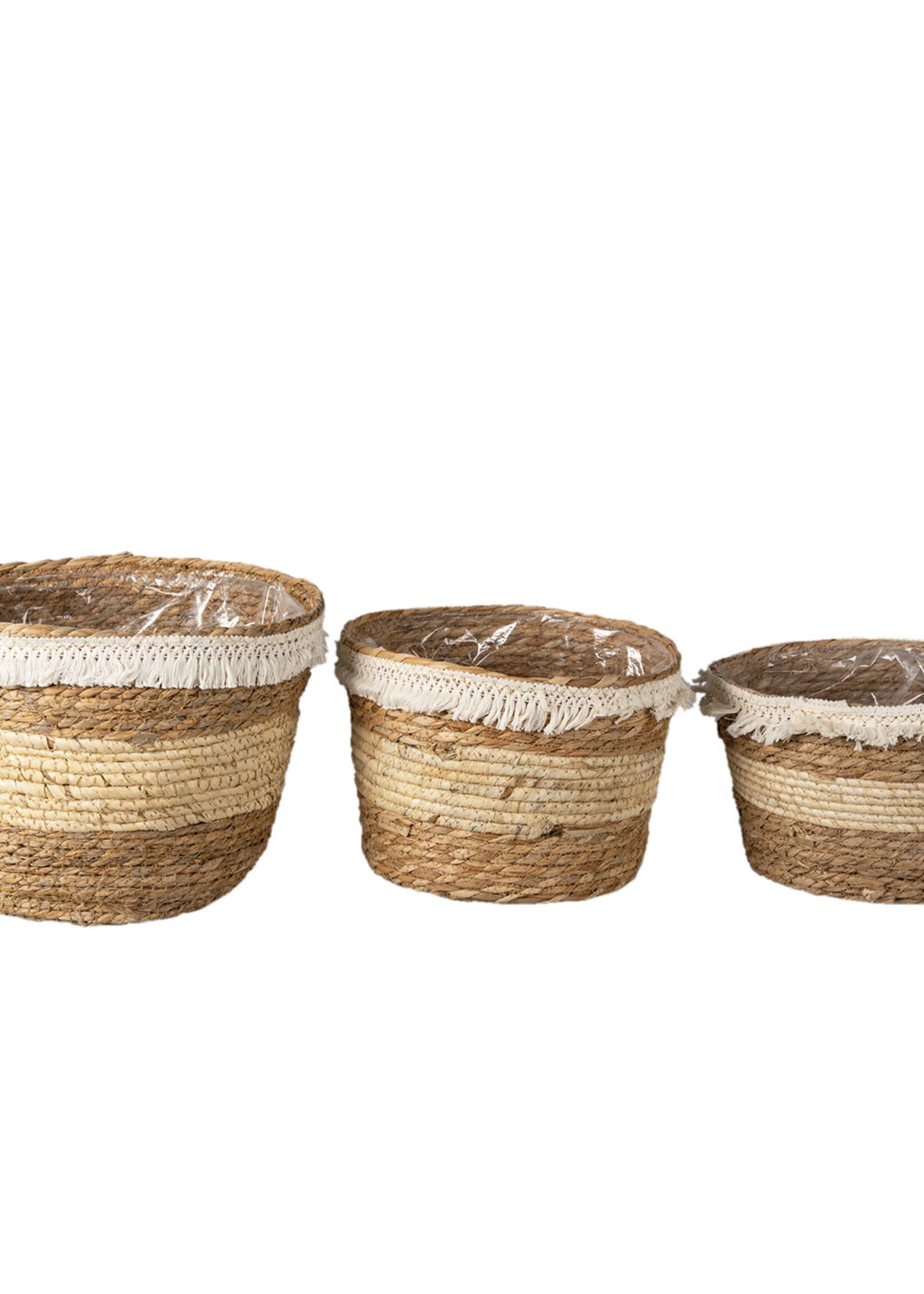 Clayre & Eef Mand (3) Ø 32*25 / Ø 28*21 / Ø 24*18 cm 6RO0536