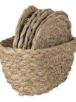 Clayre & Eef Onderzetter (set van 6) 15*8*7 / Ø 12 cm 6RO0537