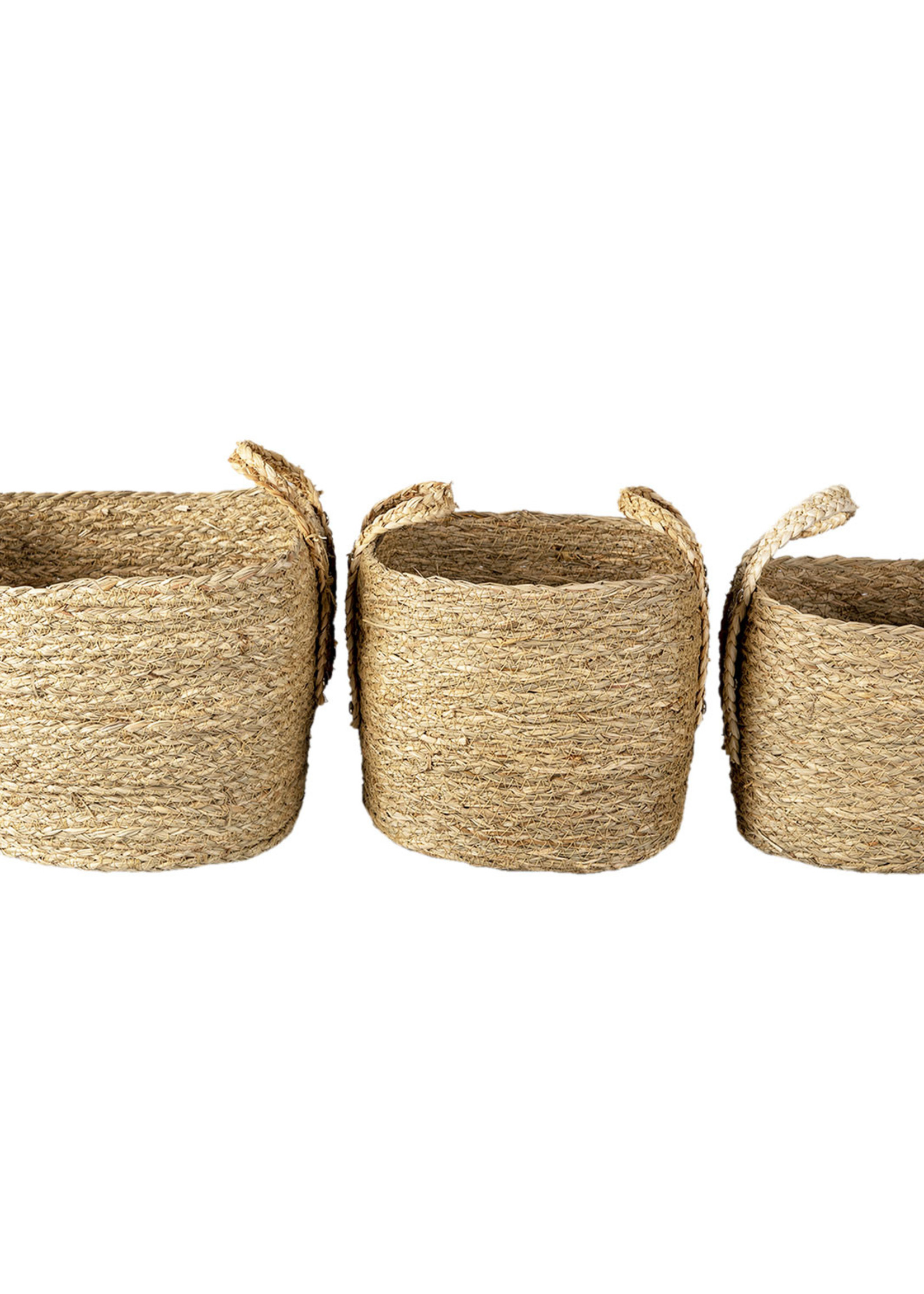 Clayre & Eef Mand (3) 25*25*34 / 24*20*28 / 21*18*25 cm 6RO0539