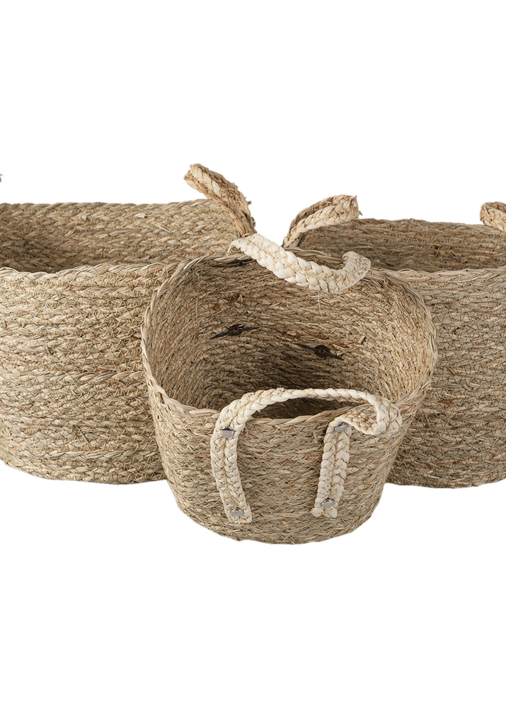 Clayre & Eef Mand (3) 25*25*34 / 24*20*28 / 21*18*25 cm 6RO0539