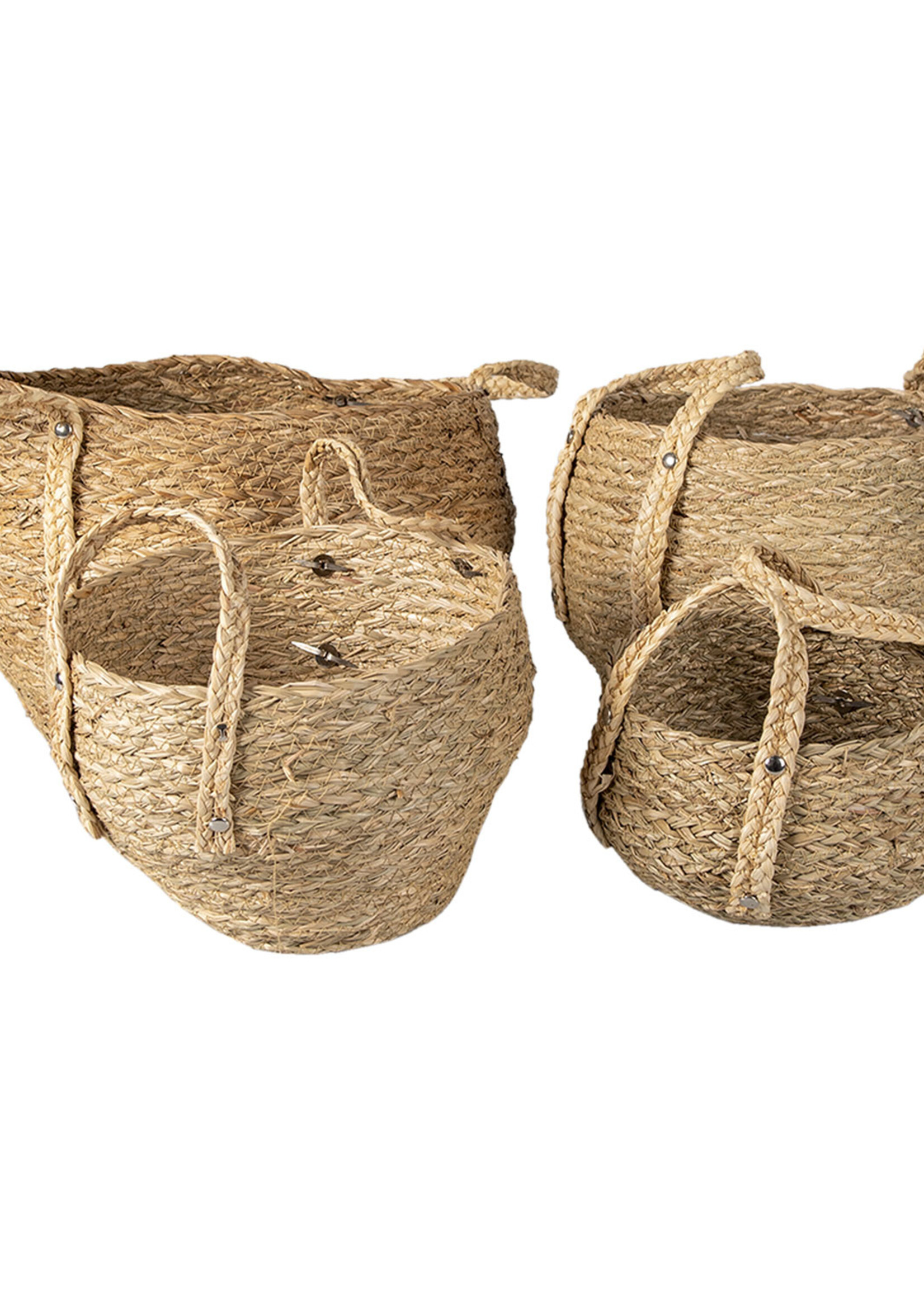 Clayre & Eef Panier (4) Ø 30*33 / Ø 28*30 / Ø 23*25 / Ø 19*20 cm 6RO0540