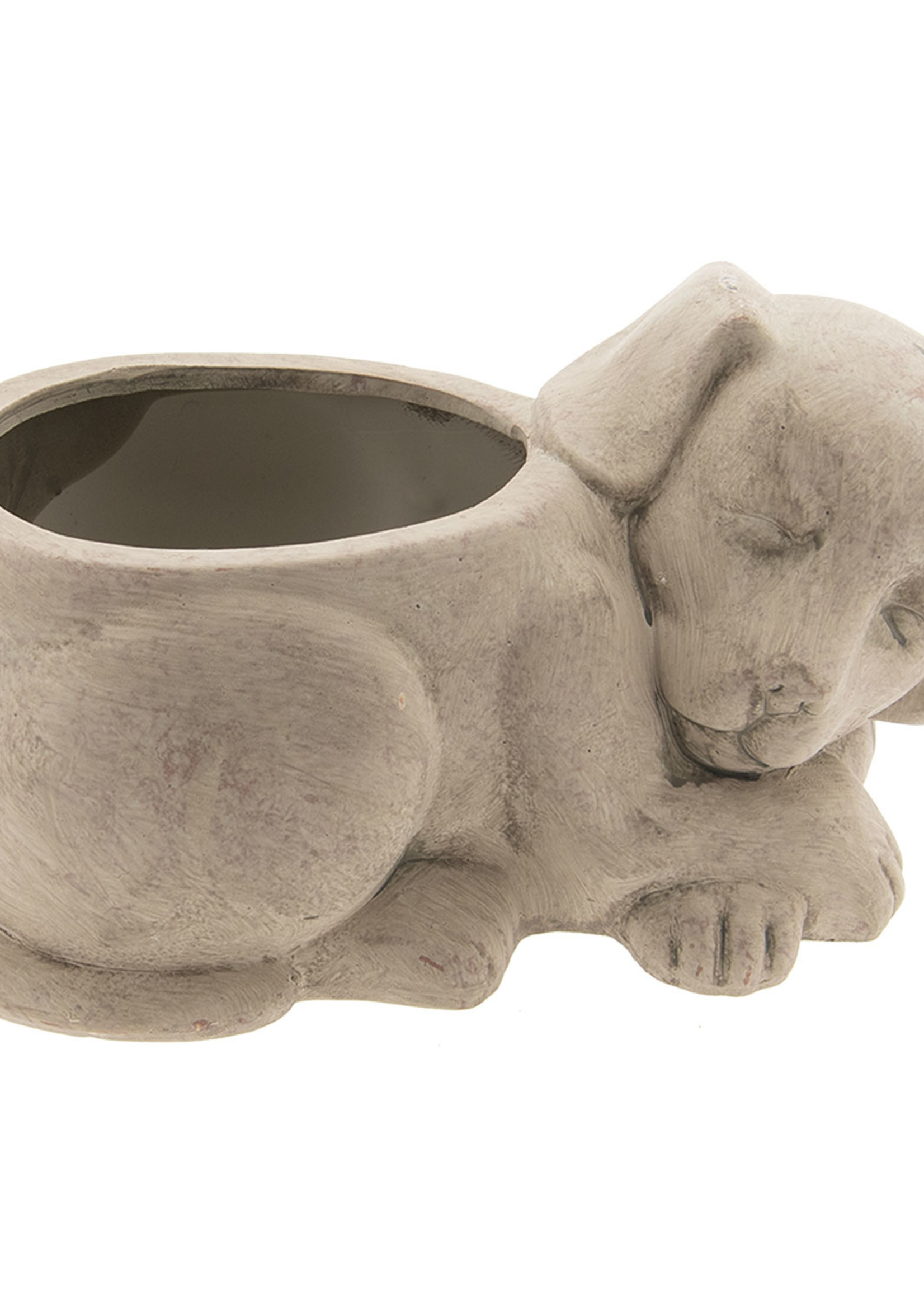 Clayre & Eef Pot de fleur chien 29*17*15 cm 6TE0203