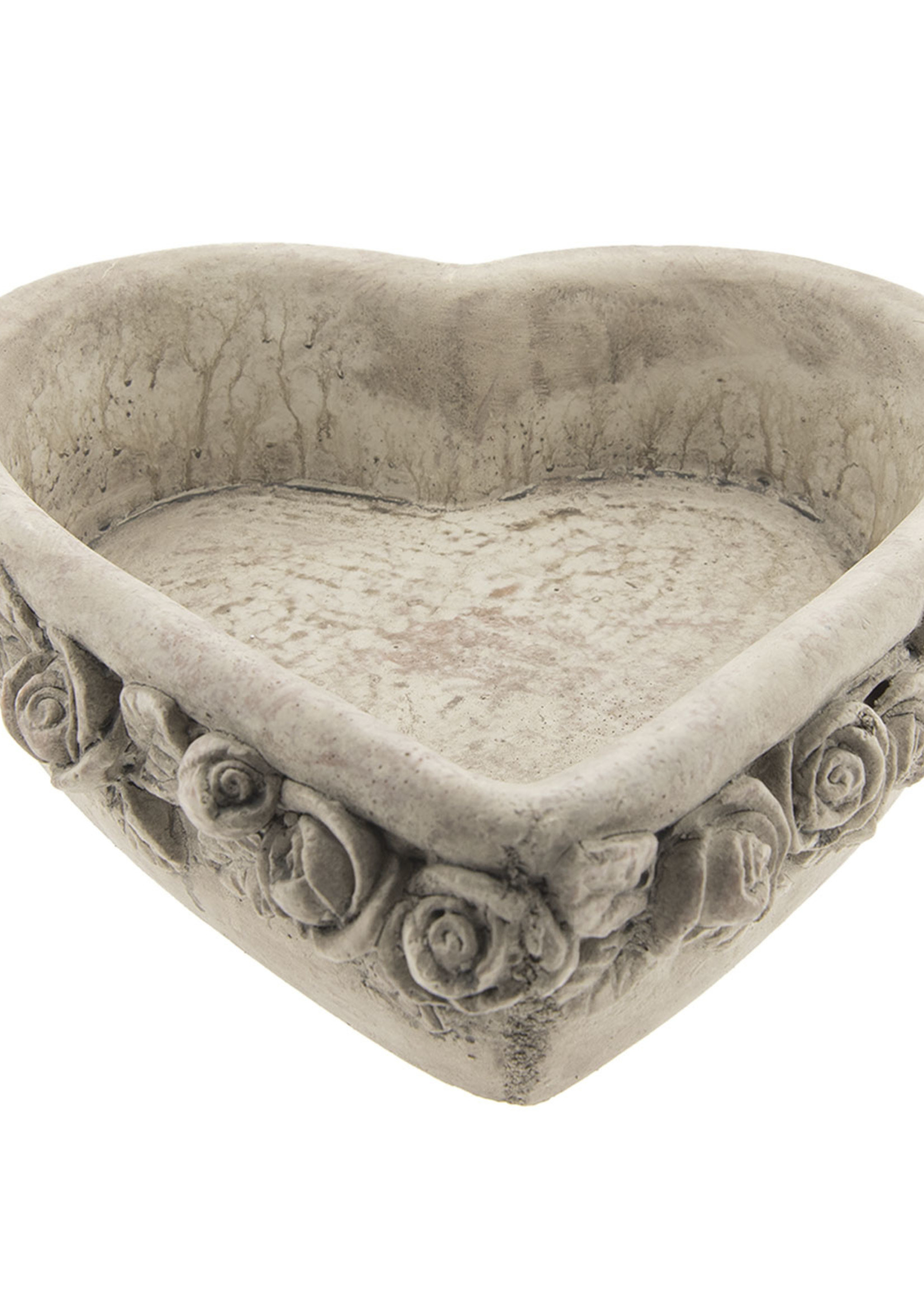 Clayre & Eef Bloempot hart 27*27*9 cm 6TE0205