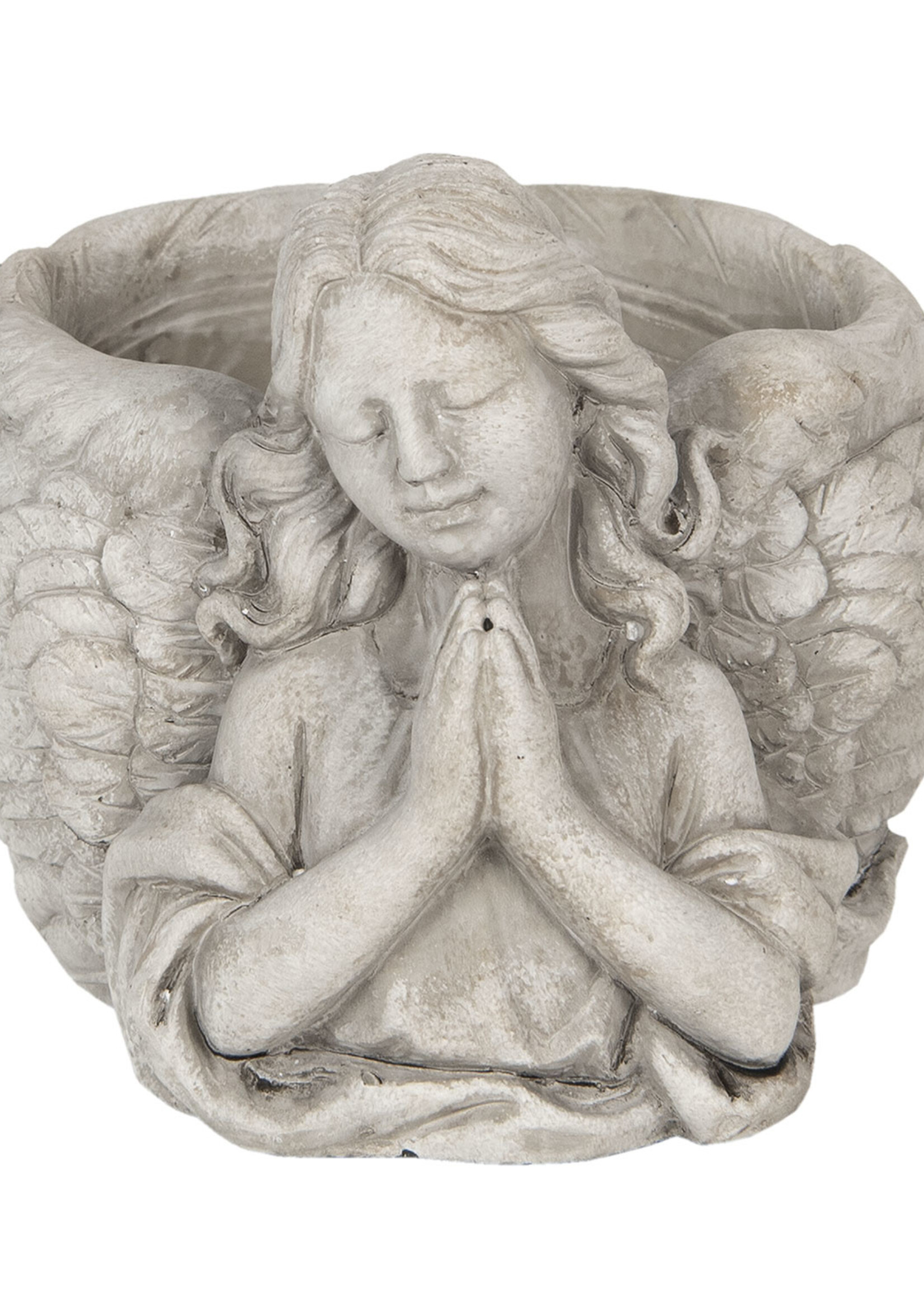 Clayre & Eef Pot de fleur ange 19*17*14 cm 6TE0282M