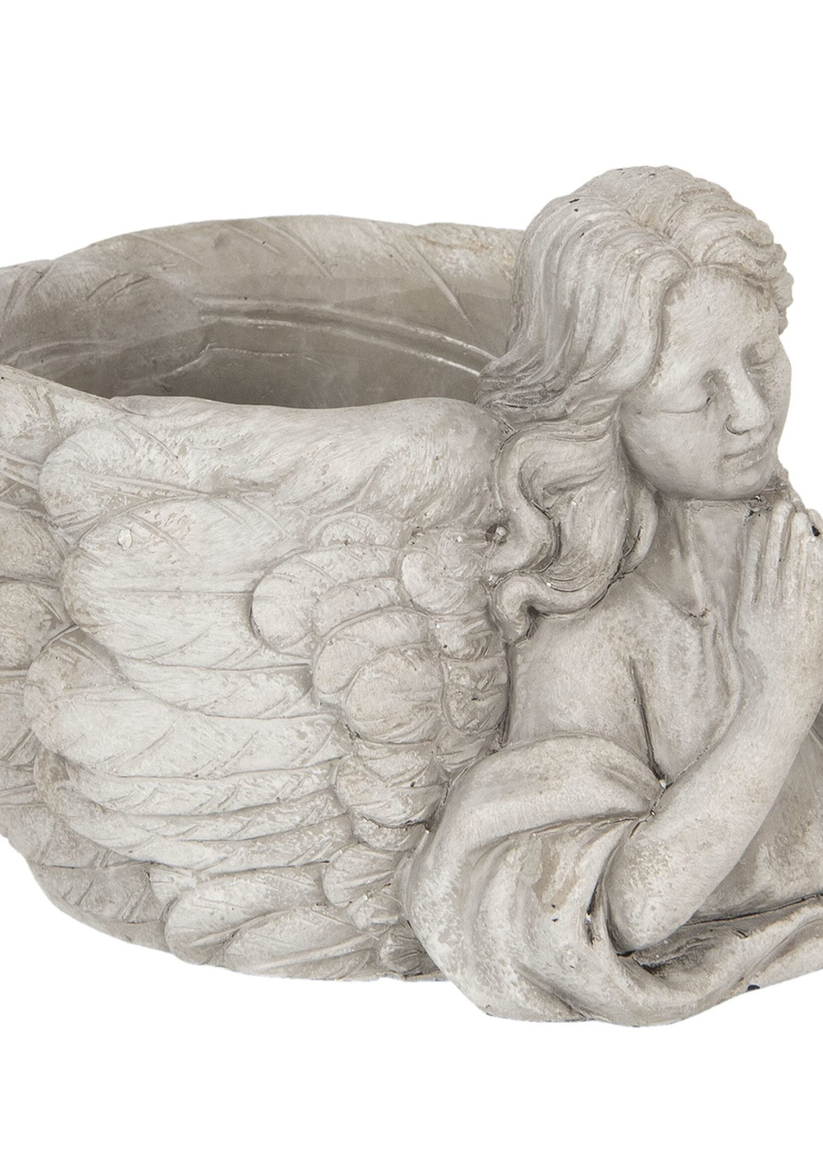 Clayre & Eef Pot de fleur ange 19*17*14 cm 6TE0282M