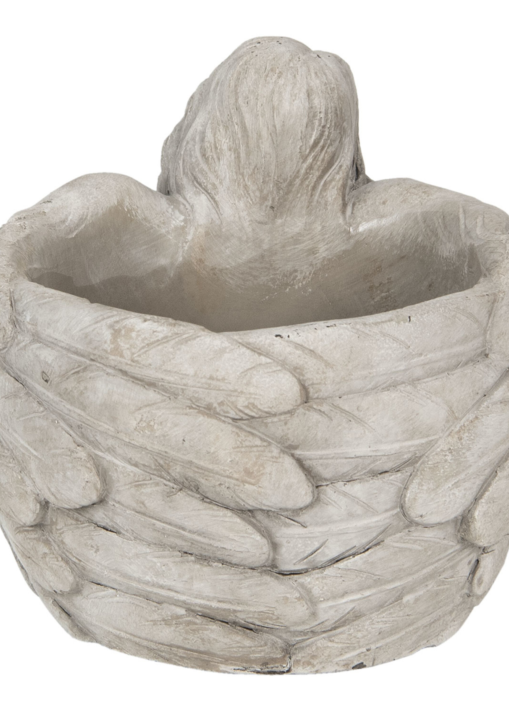 Clayre & Eef Pot de fleur ange 19*17*14 cm 6TE0282M