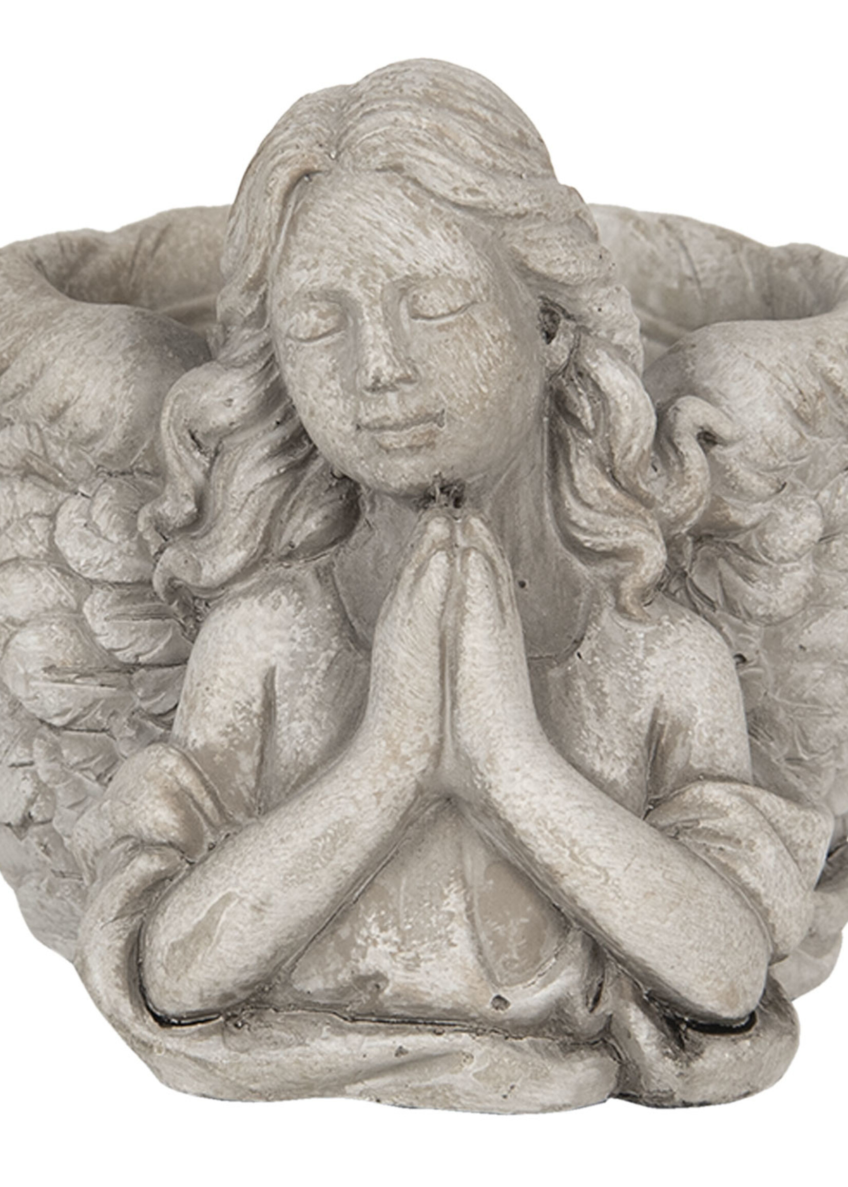 Clayre & Eef Bloempot engel 16*13*12 cm 6TE0282S