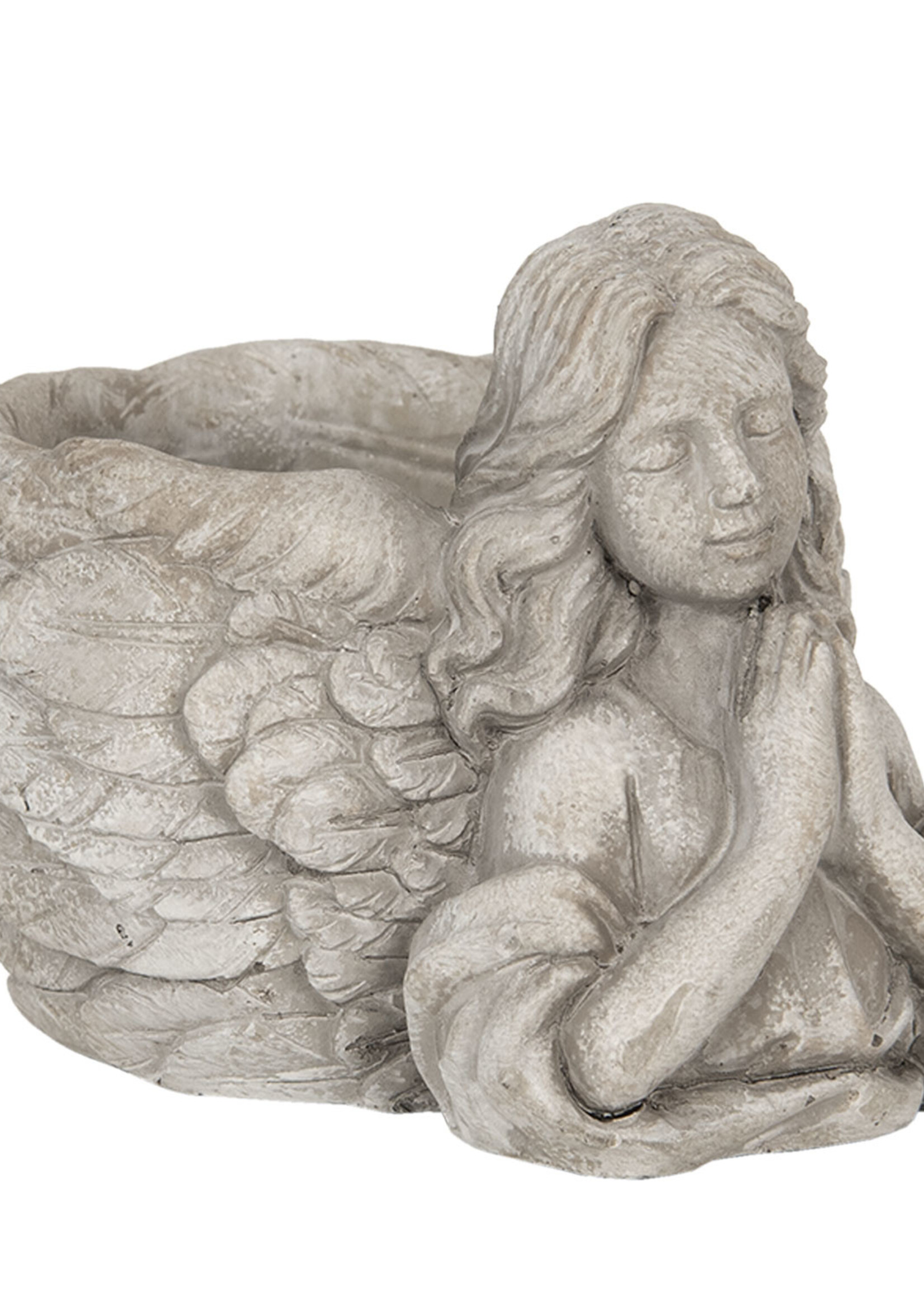 Clayre & Eef Bloempot engel 16*13*12 cm 6TE0282S