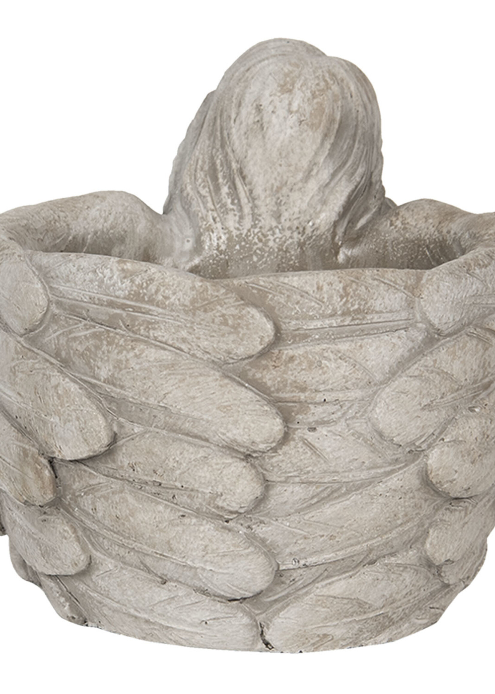 Clayre & Eef Bloempot engel 16*13*12 cm 6TE0282S