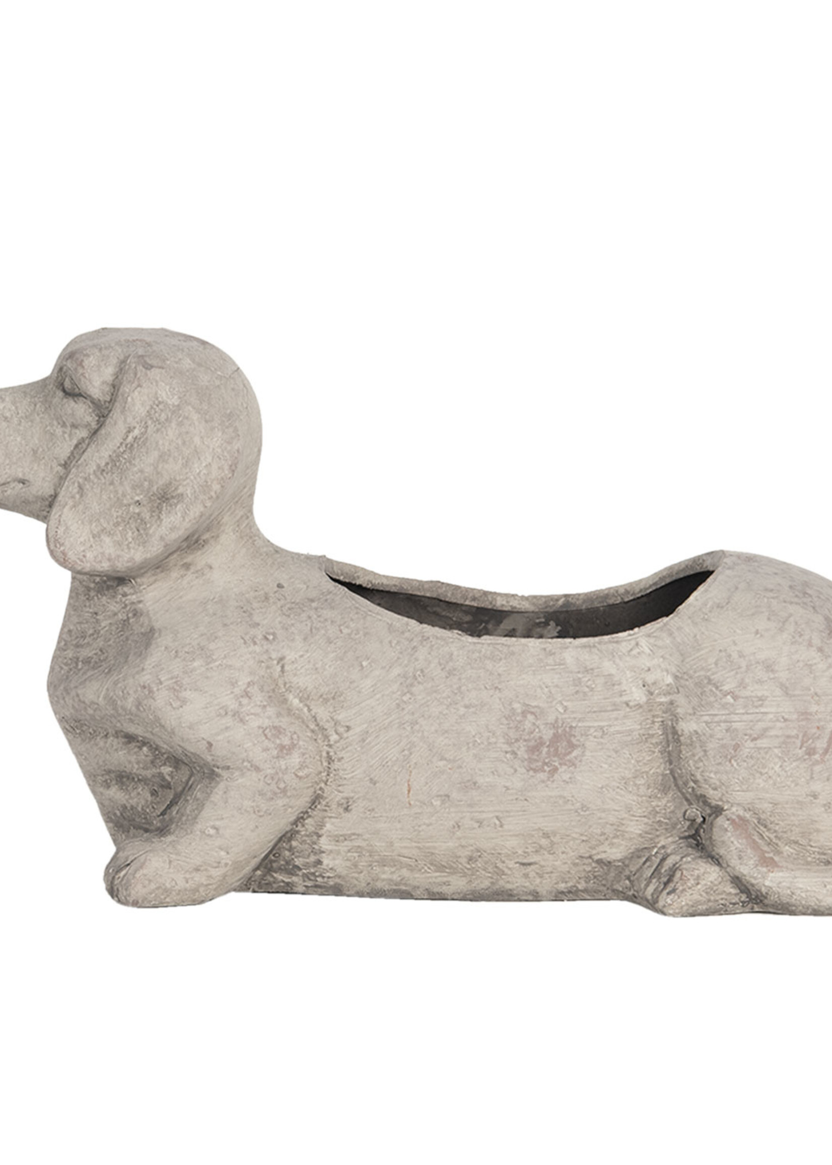 Clayre & Eef Pot de fleur chien 24*9*13 cm 6TE0305