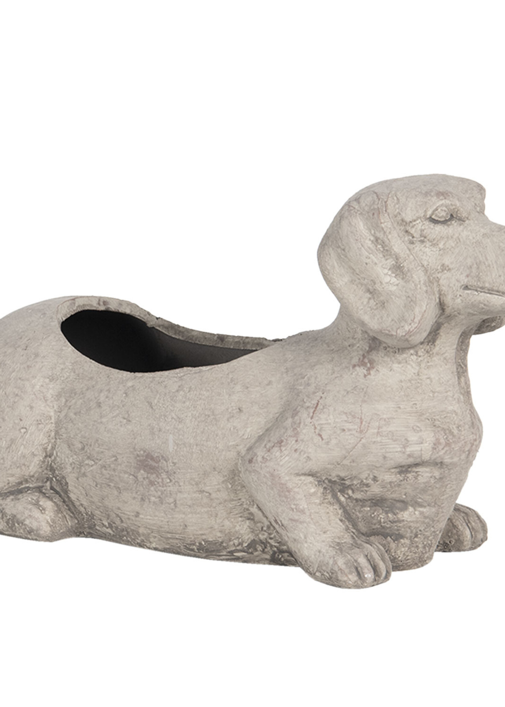 Clayre & Eef Pot de fleur chien 24*9*13 cm 6TE0305