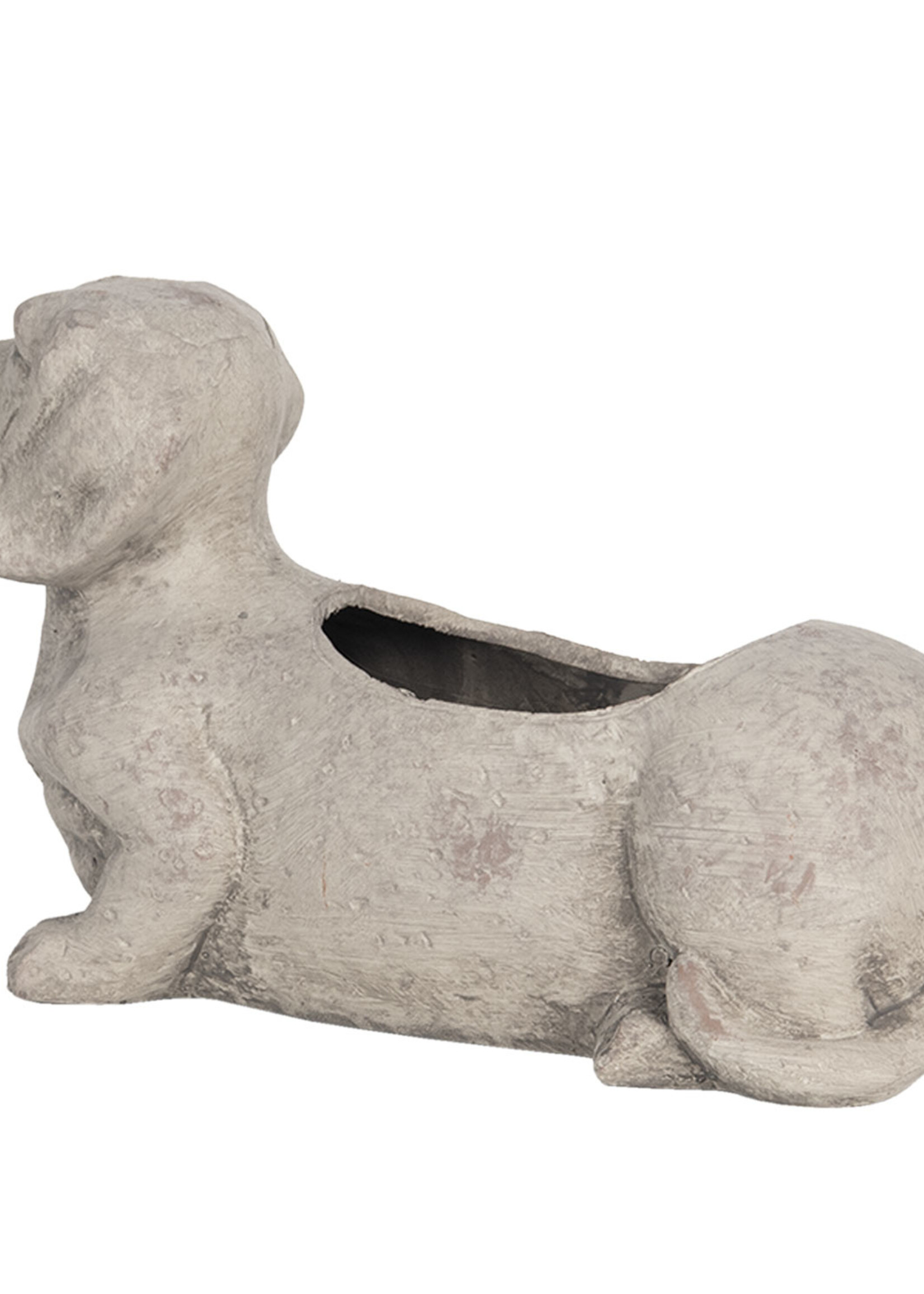 Clayre & Eef Pot de fleur chien 24*9*13 cm 6TE0305