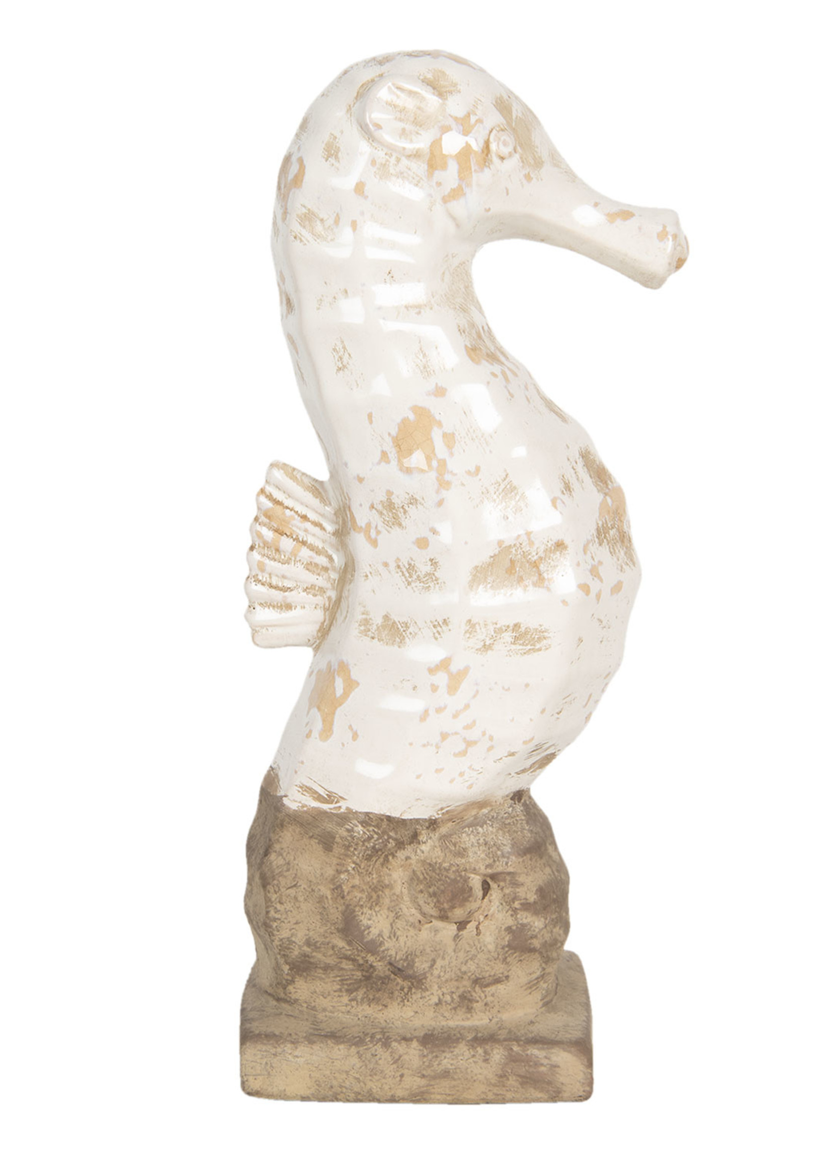 Clayre & Eef Decoratie zeepaardje 19*14*43 cm 6TE0309