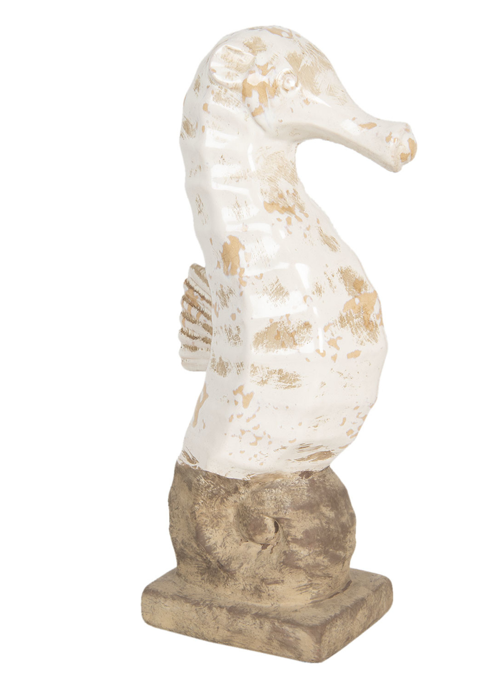 Clayre & Eef Décoration hippocampe 16*9*35 cm 6TE0310