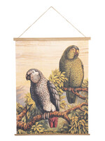 Clayre & Eef Wandkaart vogels 50*1*65 cm 6WK0034
