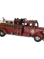 Clayre & Eef Modèle camion de pompier 51*19*20 cm 6Y1472