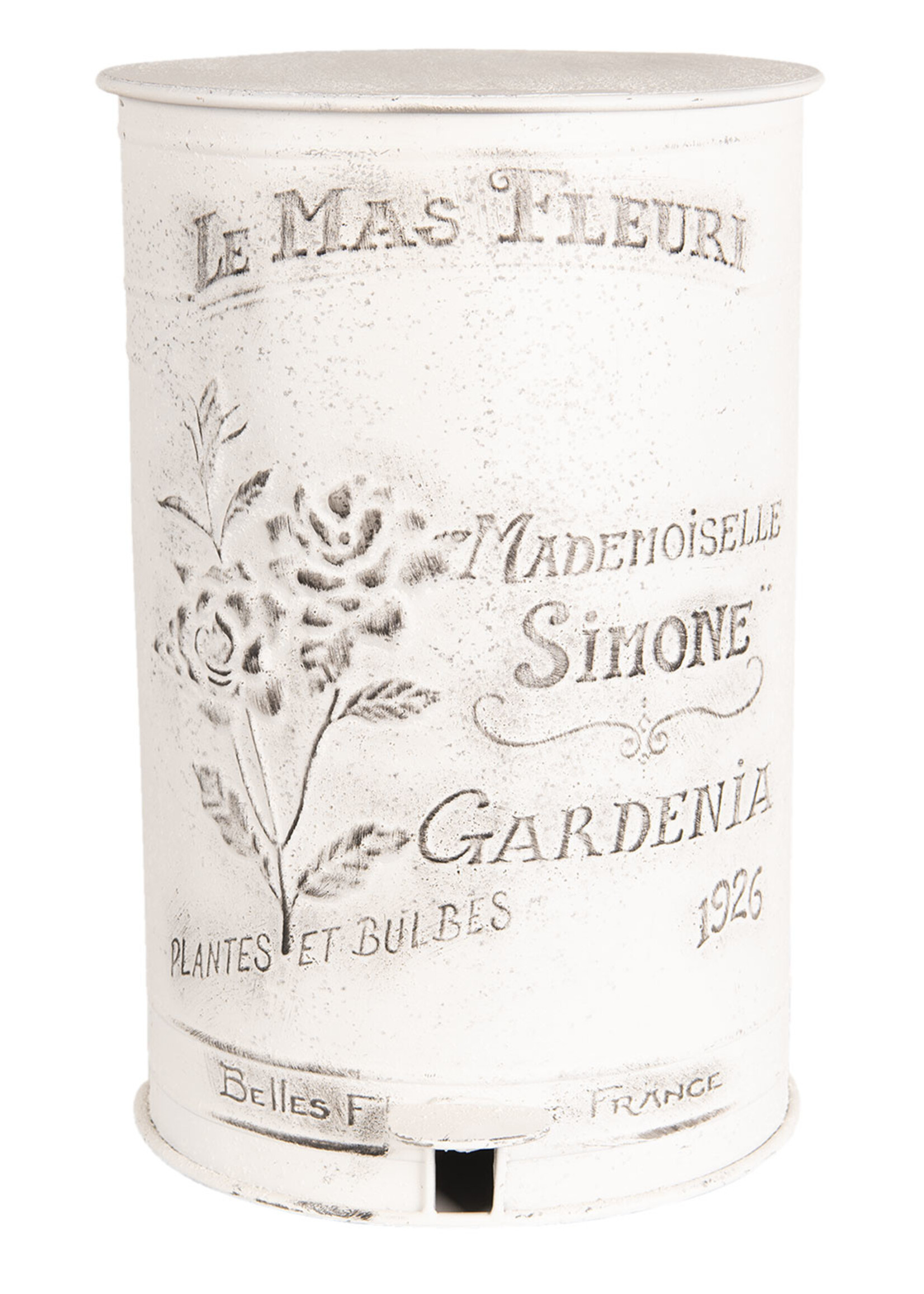 Clayre & Eef Poubelle à pédale 29*35*45 cm 6Y2370W