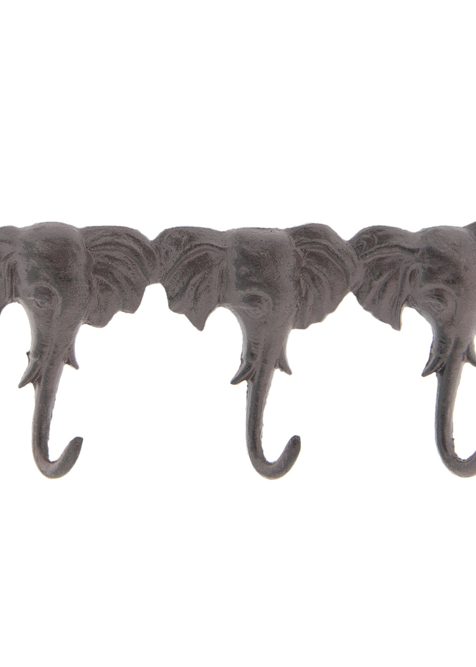 Clayre & Eef Kapstok olifanten 29*3*12 cm 6Y3201